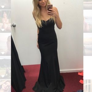 Floor length ball gown